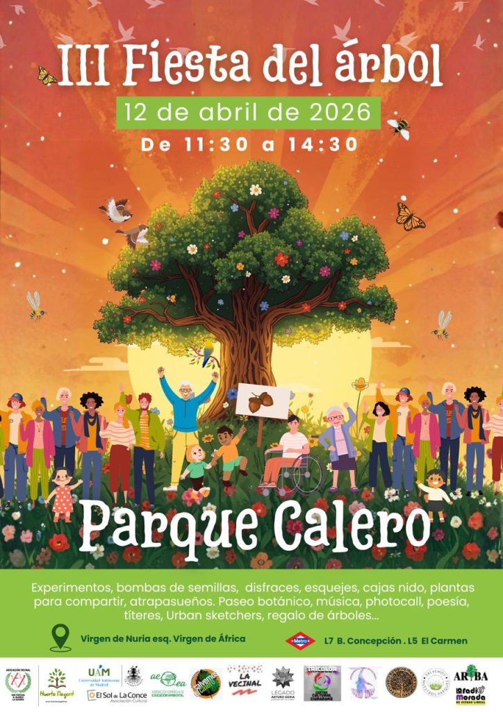 Fiesta del arbol en el parque calero el 12 de abril de 2026